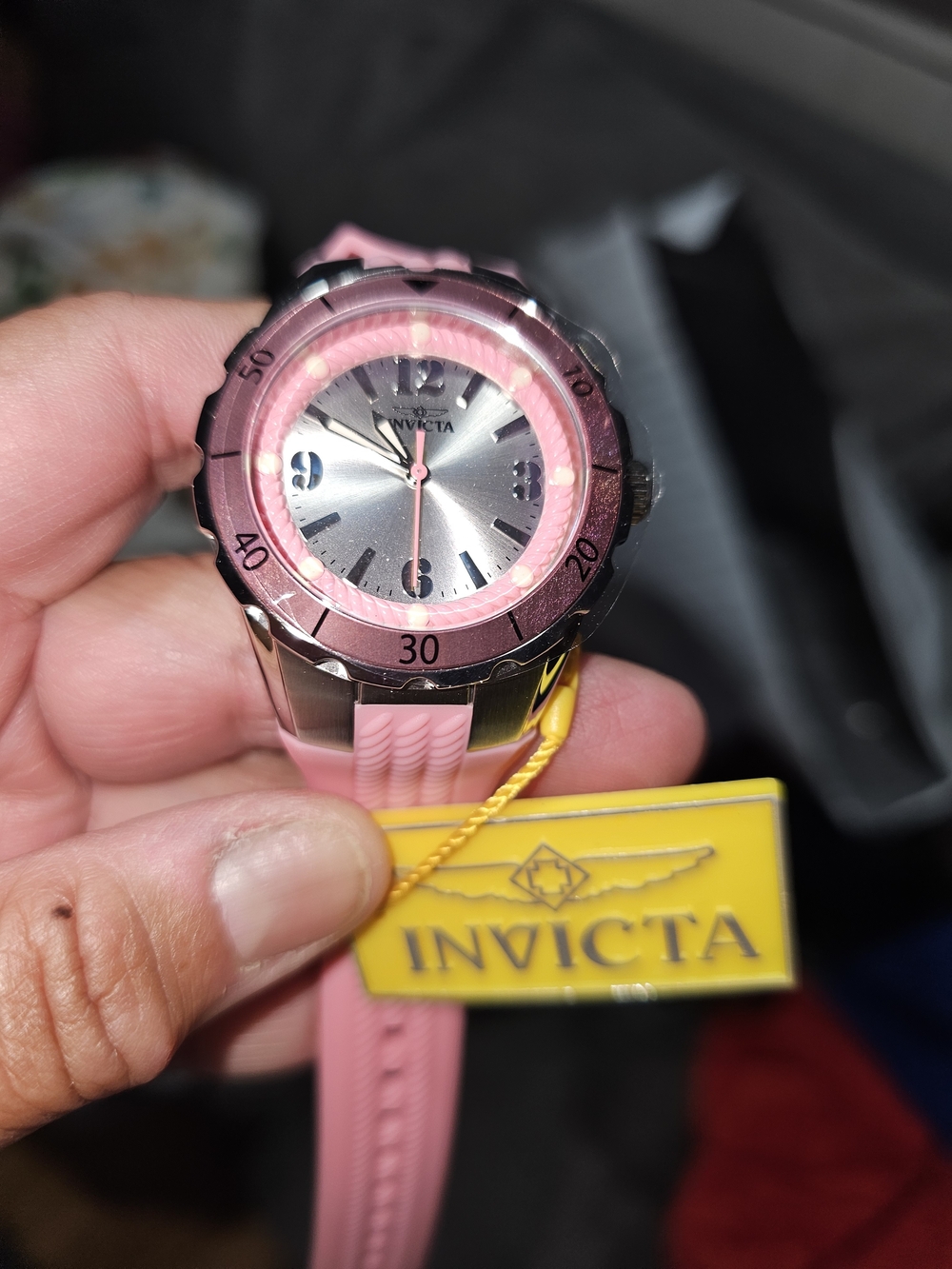 Invicta Women’s Pink Silicone Strap Watch - Picture 2 of 2